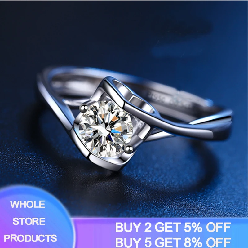 

YANHUI Women's CZ Zircon Promise Ring Tibetan Silver Engagement Wedding Band Rings For Bride Party Jewelry Gift R373