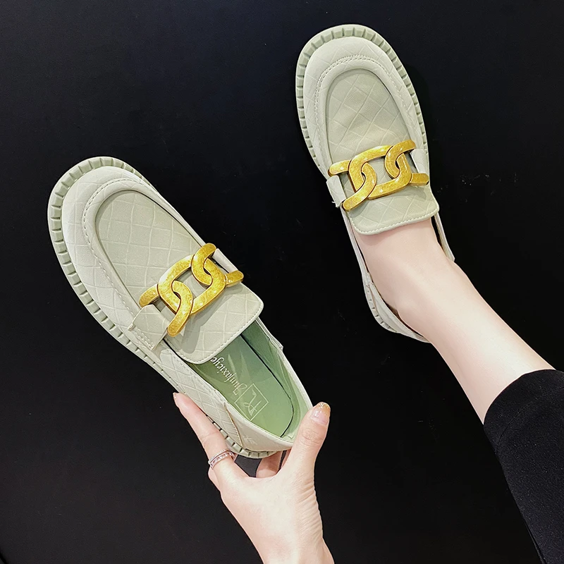 

Женские кроссовки на толстой подошве, Белые Повседневные кроссовки из натуральной кожи, для студенток, весна 2022