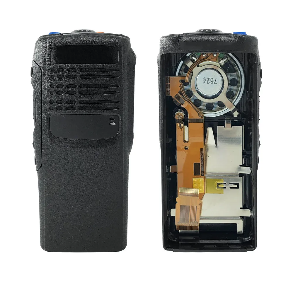 PMLN4216 Walkie Talkie Replacement Front Housing Case Cover with Speaker Mic For HT750 GP340 GP328 Radios