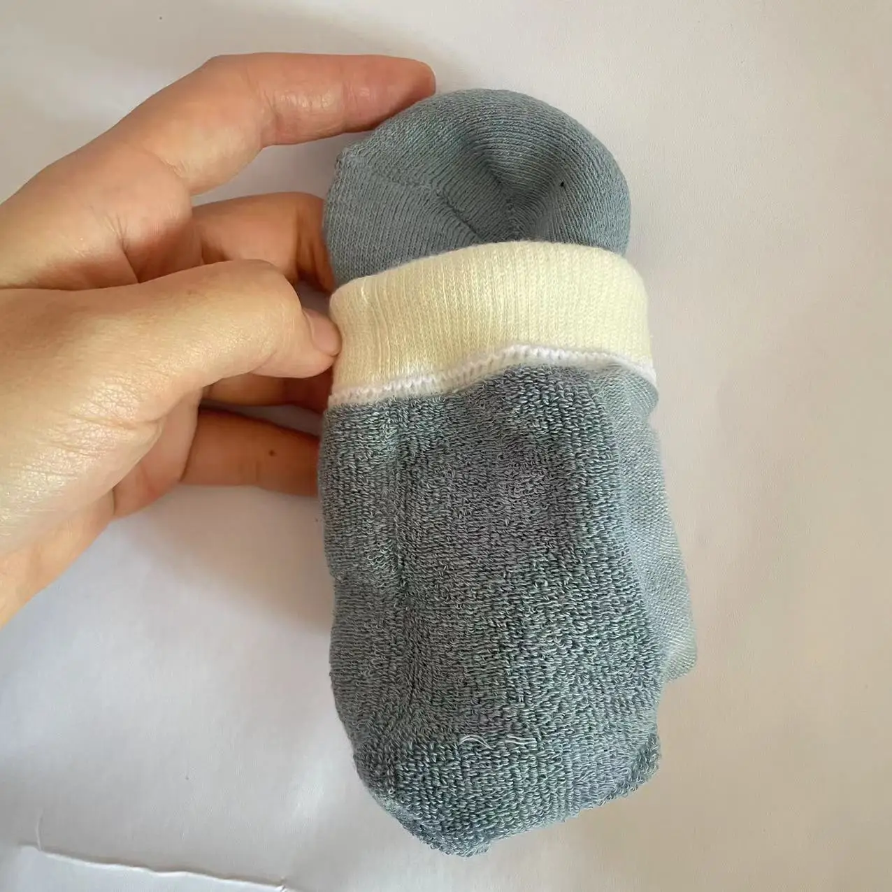 Winter Thick Socks High Quality Blue Women's Socks Set 5 Pairs Cotton Solid Color  Cute Medium Tube Socks for Girls