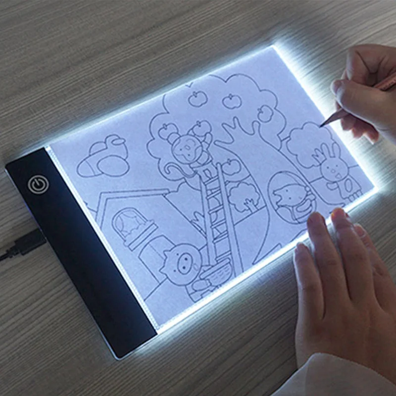 

A5-A3 Led Drawing Copy Board Kids Toy To Draw 3 Level Dimmable Painting Tablet Light Pad Children Learning Educational Game Toy