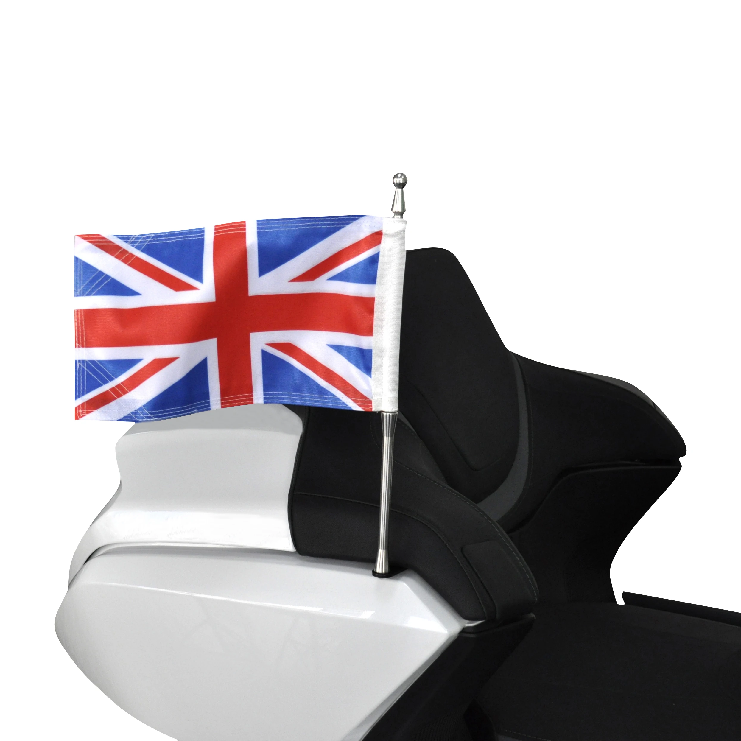 Enlarge Motorcycles UK Flags Banner Flagpole Set With Flagpole On The Rear Seat For Honda Goldwing GL1800 2021up