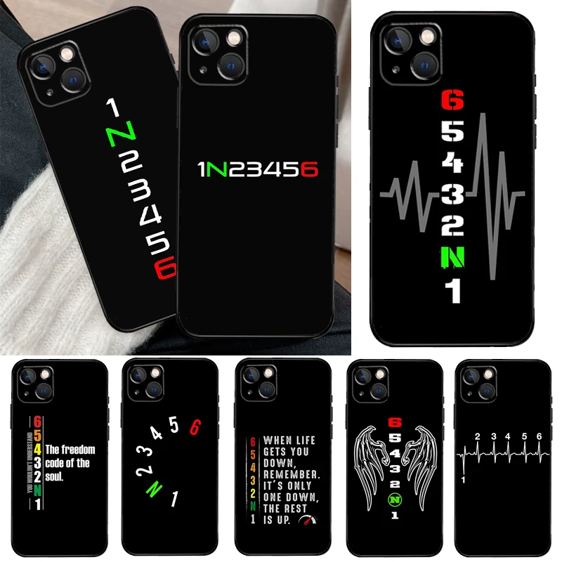 

1N23456 Motorcycle Case For iPhone 13 14 Pro Max 11 12 Mini 6S 7 8 Plus SE 2020 2022 X XR XS MAX Cover Coque