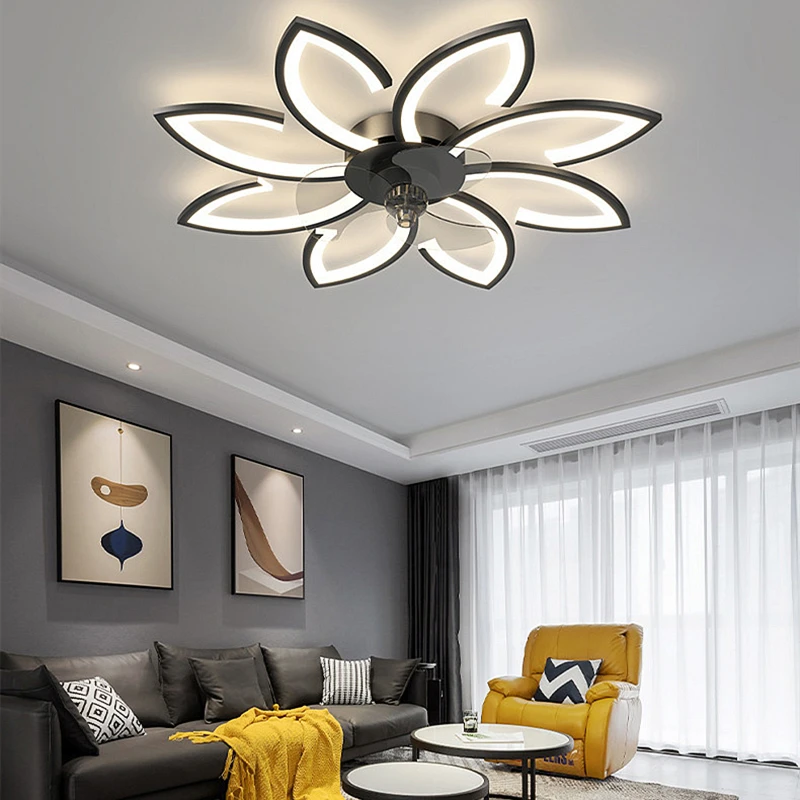 

Nordic Creative Gold Ceiling Fan Light Modern Simple Restaurant Ceiling Fans Lamp Living Room Bedroom Ceiling Fan With Lighting