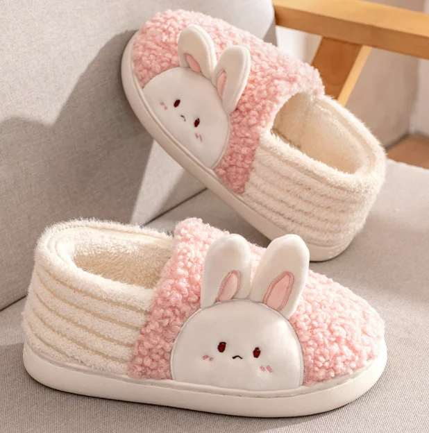 

Women's cotton slippers Household plush thermal shoes