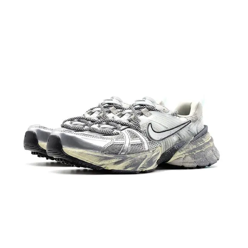 【Настроить】Nike V2K кроссовки для бега мужские низкие серые/белые HJ4497-100