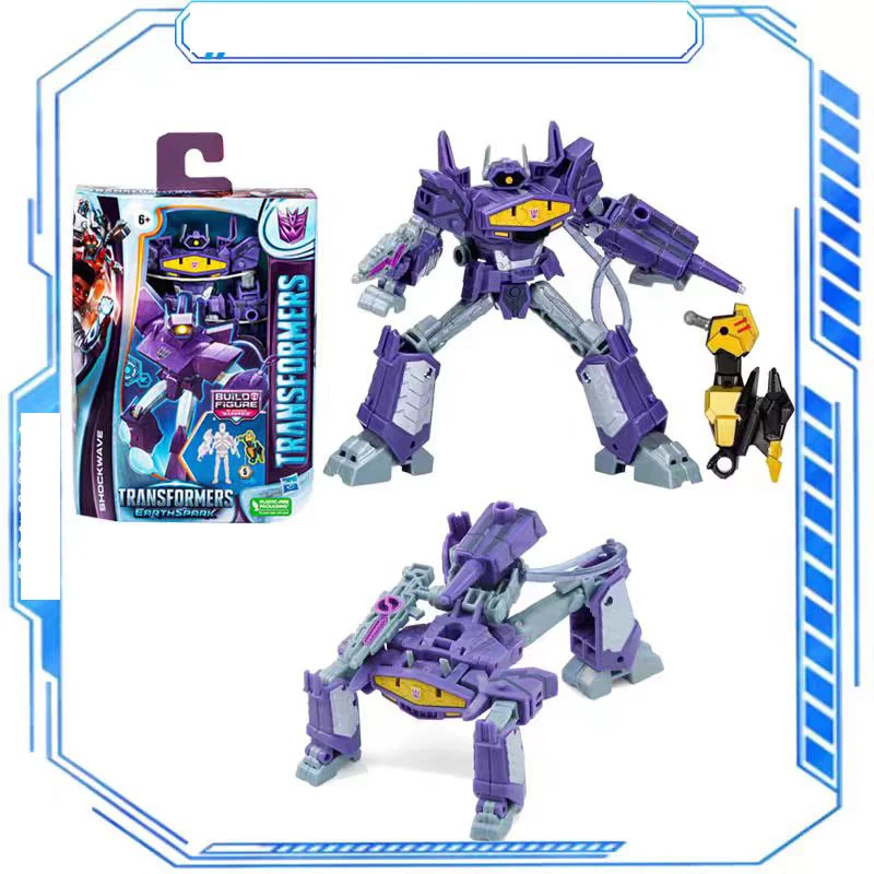 Hasbro Transformers: Earthspark Bumblebee Shockblast Megatron Подарочная коллекция игрушек для детей Фигурка