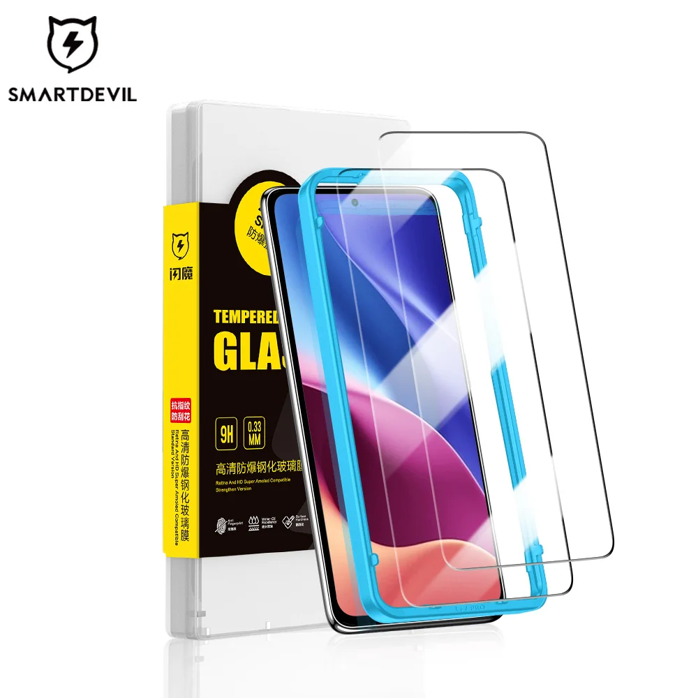 Защитные пленки SmartDevil для экрана Redmi Note 12 Pro 11 11S 10 5G закаленное стекло 9 9S HD защита