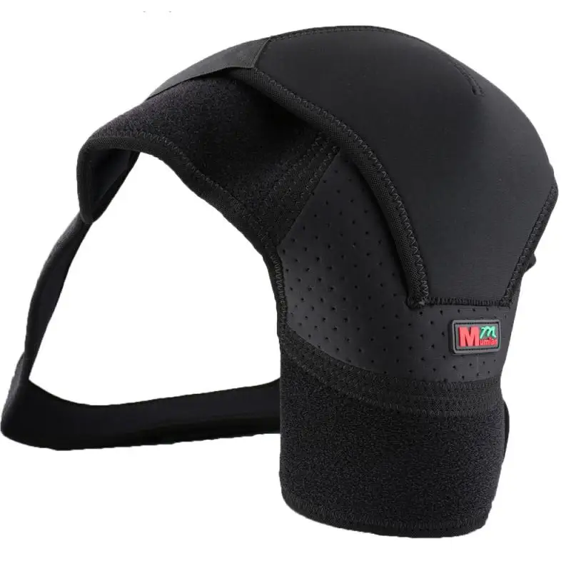 

Adjustable Breathable Belt Band Pads Single Shoulder Support Back Strap Wrap Belt Dislocation Rubber Pain Band Gym Sport Bandage