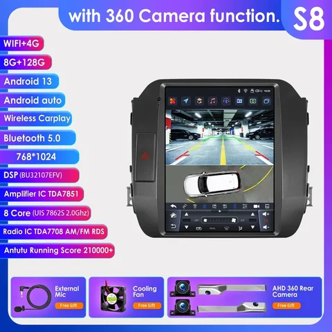Carplay 4G + Wi-Fi 7862 DSP 2Din Android 13 Автомобильный радиоприемник Мультимедийный видеоплеер Навигация GPS для KIA Sportage 3 2010-2016 Головное устройство