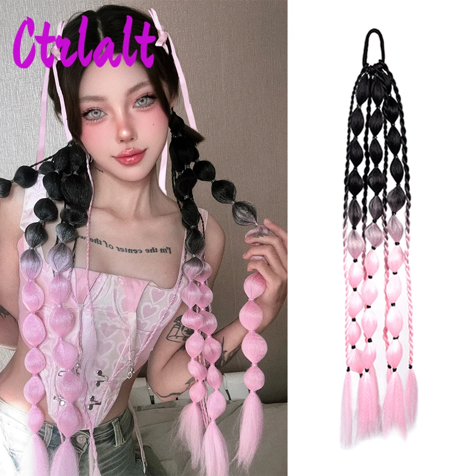 Синтетический красочный фонарь с пузырьками Jumbo Braid наращивание хвоста канекалон