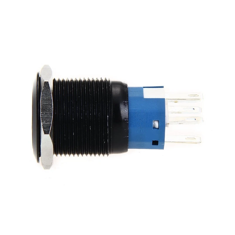 Акция! Светодиодный кнопочный переключатель 12 в 19 мм черный самоблокирующийся |