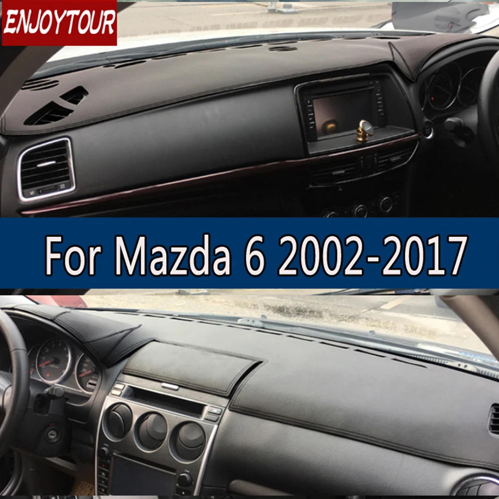 

Кожаный коврик для приборной панели, аксессуары, коврик, Солнцезащитный ковер для Mazda6 Mazda 6 Atenza 2002-2017 2008 2013 2014