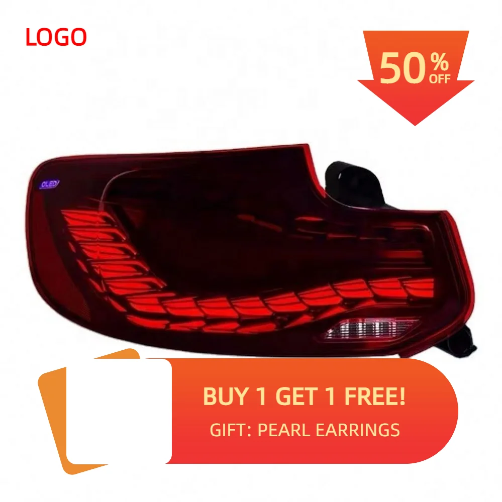 

Модифицированный двухрядный задний фонарь в виде дракона, задний фонарь для BMW 2 серии F22 F23 F87, задний фонарь 2014-2021