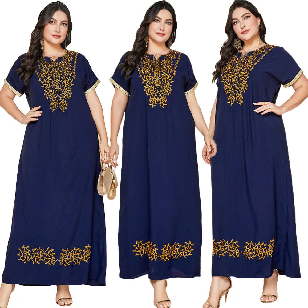 

Summer Abaya Dubai Turkey Muslim Hijab Dress Kaftan Islam Long Maxi Dresses Abayas For Women Vestidos Robe Musulman Femme Caftan