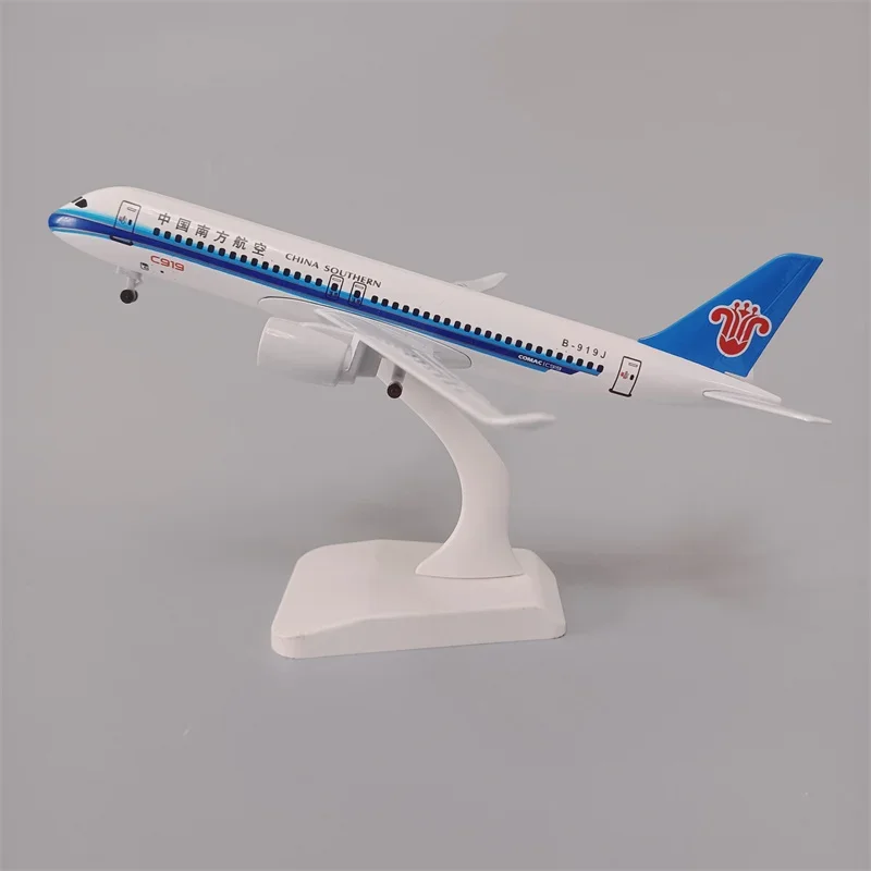 19 см Air China Southern COMAC C919 Airlines Литая под давлением модель самолета Самолет с колесами