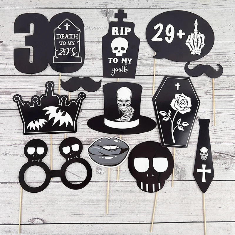 Реквизит для Фотокабины на Хэллоуин костюм селфи с черепом реквизит фото декор