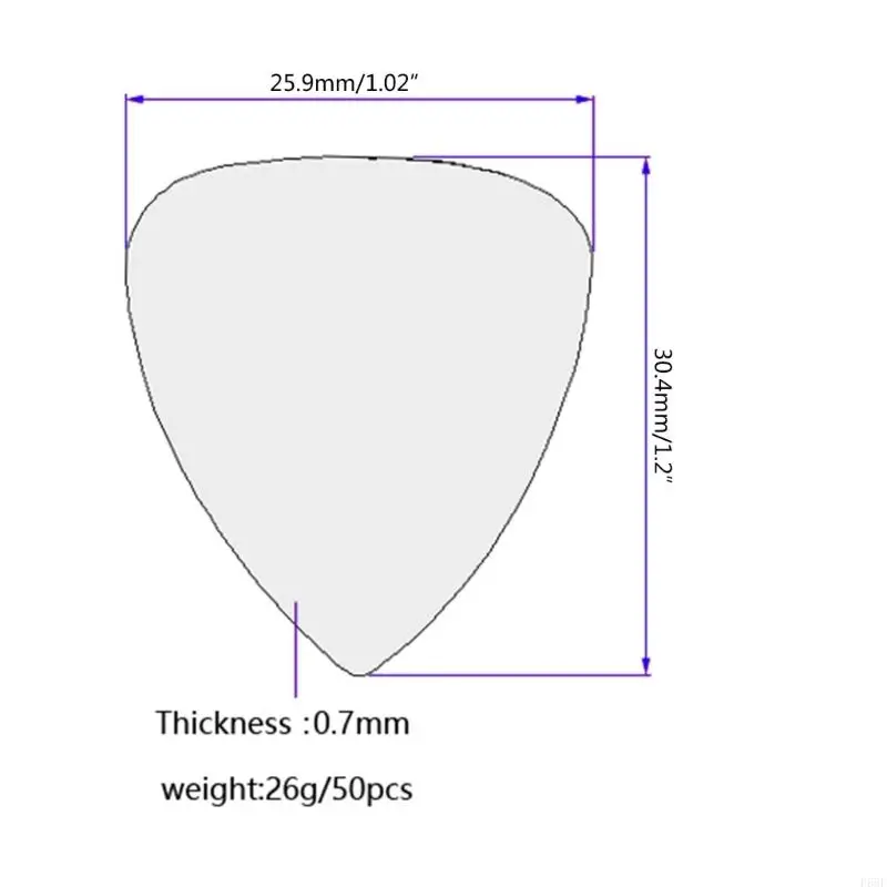F68F 50x 0 7 -мм гитара выбирает профессиональную целлулоидную гитару треугольник