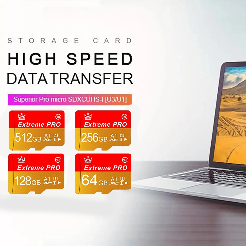 Фото Карты памяти Essential Memory Card и Micro SD Card (SD-карты, TF-карты) сверхвысокой скорости 16 ГБ / 64 ГБ / 256 ГБ / 512 ГБ для MP3-плееров, усиленные конструкции №3