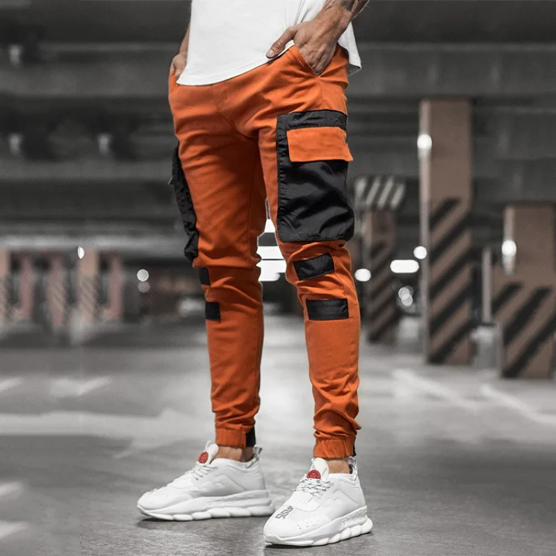 

2021 Men's Sport Joggers Hip Hop Jogging Fitness Pant Casual Pant Trousers Sweatpants 5 Colors