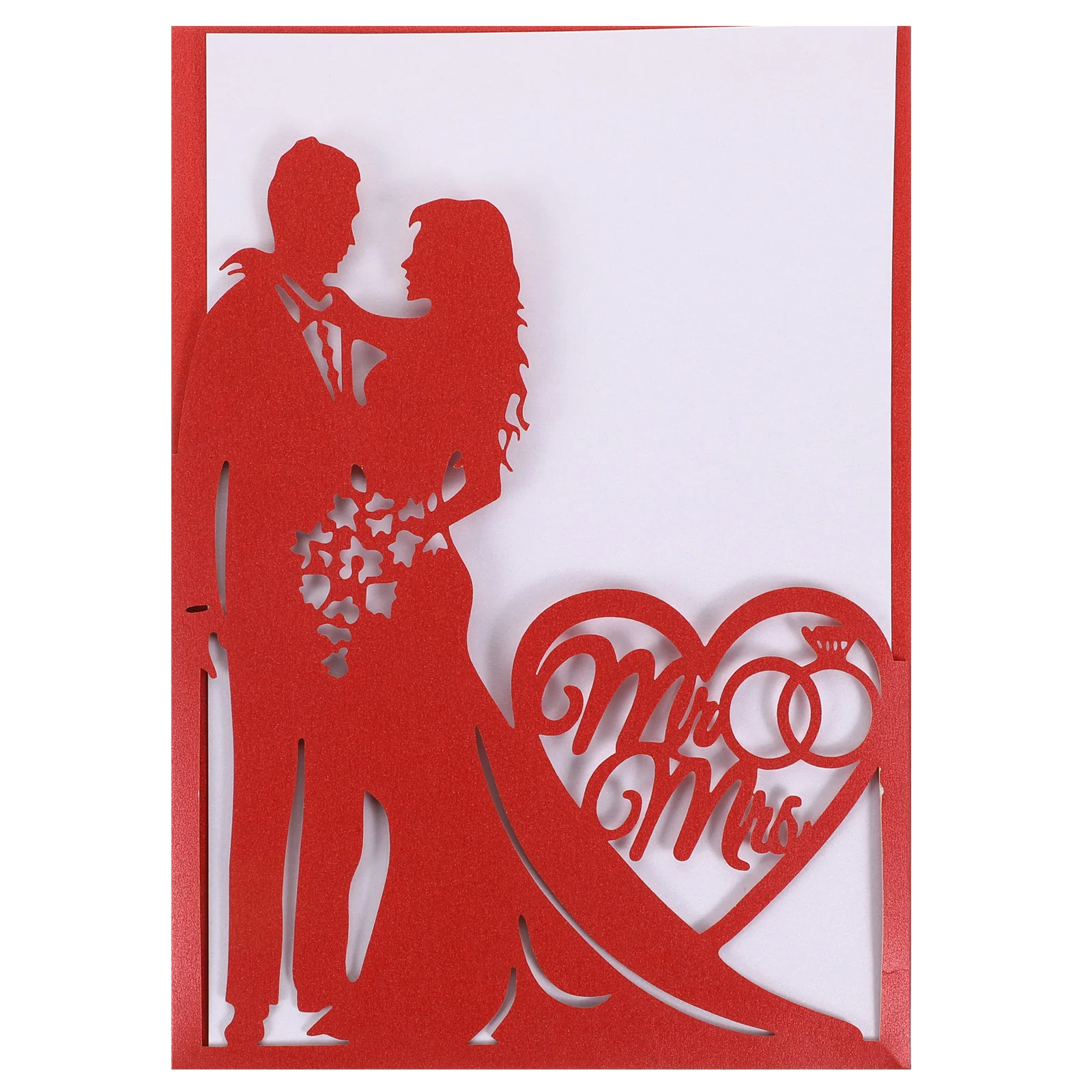 

Invitations Invitation Wedding Hollow Flora Marriage Lace Pockets Shower Business Romantic Paper Out
