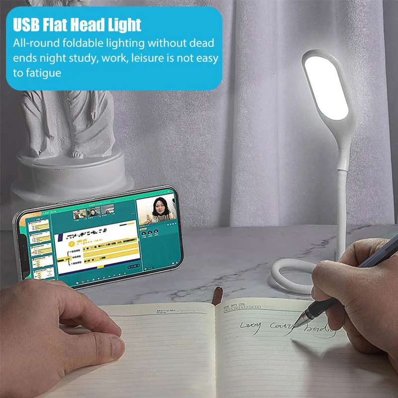 

Hot Sale 2 Colors Portable USB LED Light With USB For Power Bank/Computer Led Lamp Protect Eyesight USB LED Laptop Night Light