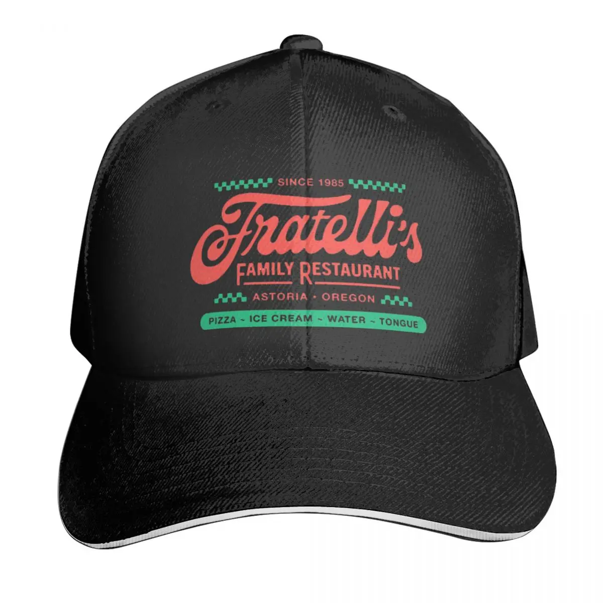 

Fratelli's Family Restaurant The Goonies 80s Oregon Casquette, Polyester Cap Trendy Unisex For Sports