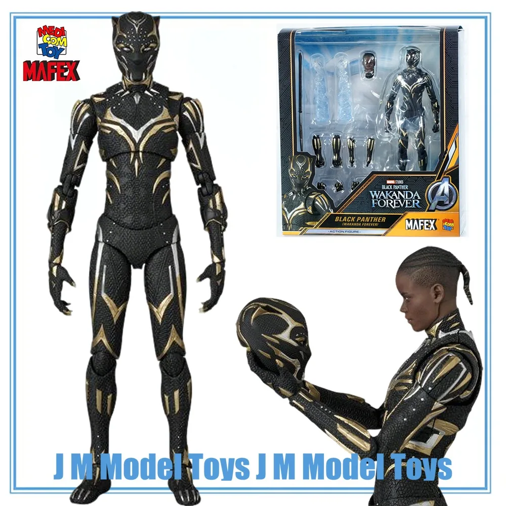 Фото 【JM】100% Оригинальная коллекционная фигурка Medicom Toy Mafex (№275) Black Panther: Wakanda Forever Black Panther (Шури) в наличии №1