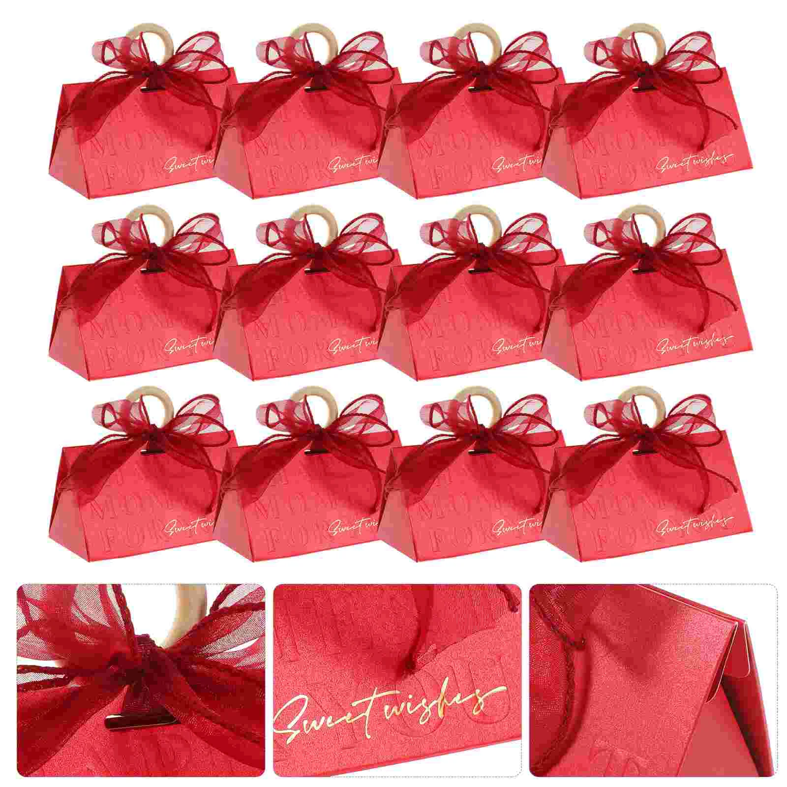 

18 Pcs Gift Holder Bridesmaid Bags Candy Container Case Wedding Party Supplies Souvenir