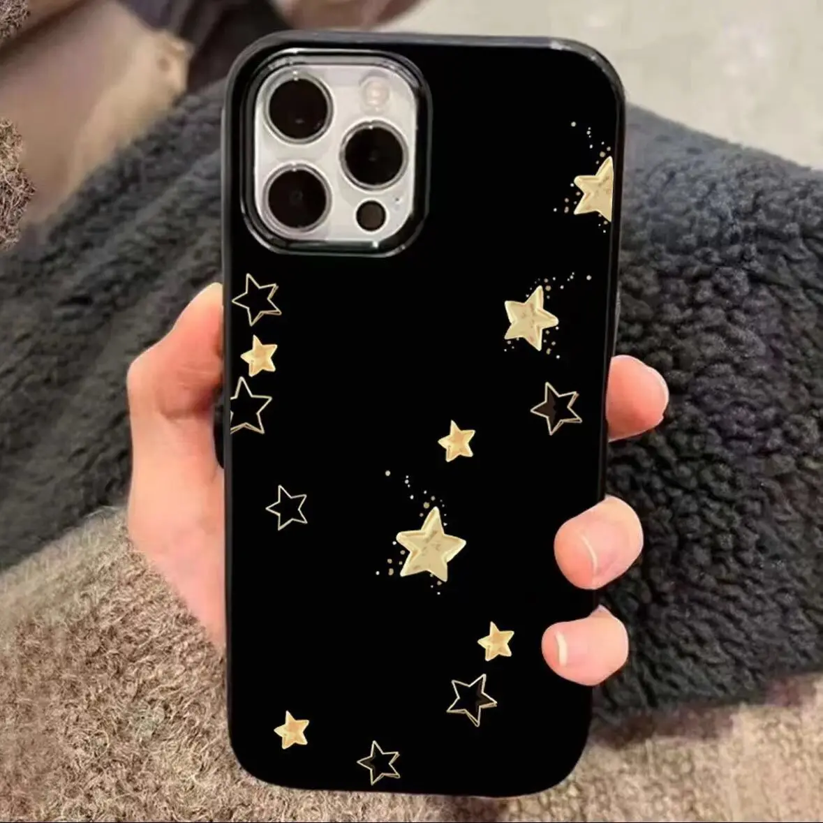 Модный чехол для телефона со звездами iphone 15 pro max 14 plus 13 11 12 защитный камеры xr xs x 7 8 p