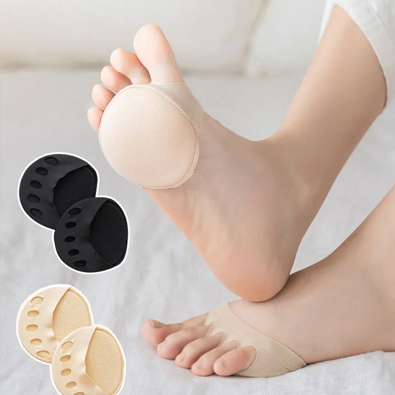 Cuscinetti per avampiede a cinque dita per donna tacchi alti mezze solette calli calli cura del dolore ai piedi assorbe calzini antiurto inserti per dita