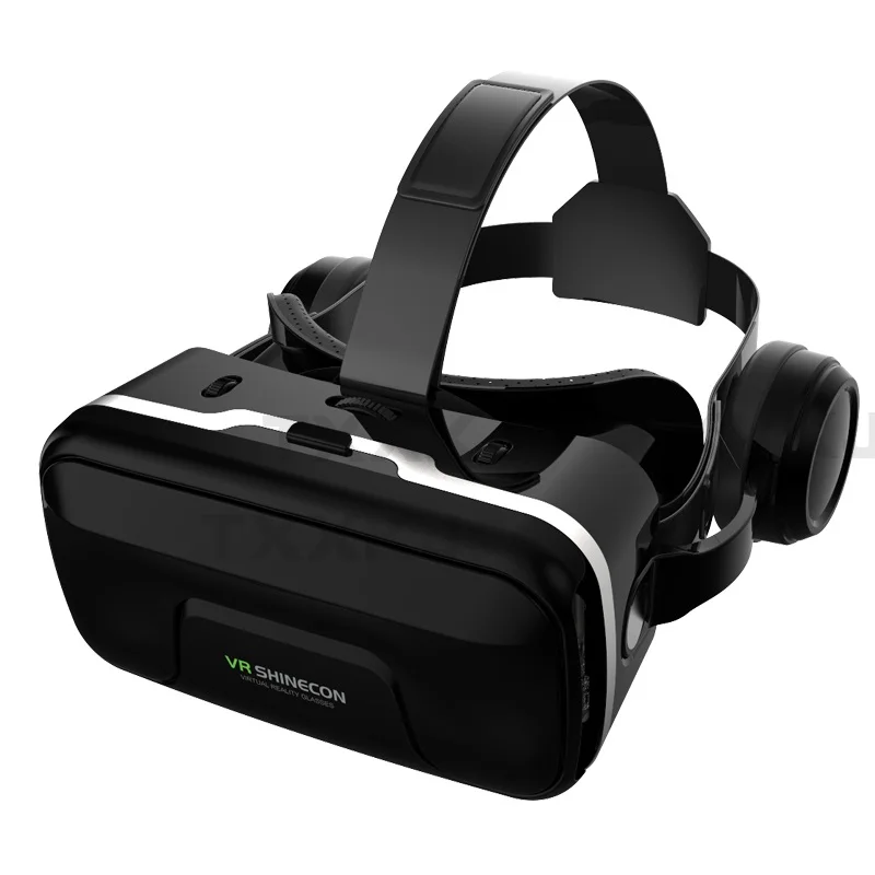 

VR Glasses 3D Virtual Reality Gaming Digital Headset Adjustable Headset for Watching Smartphone with Glasses