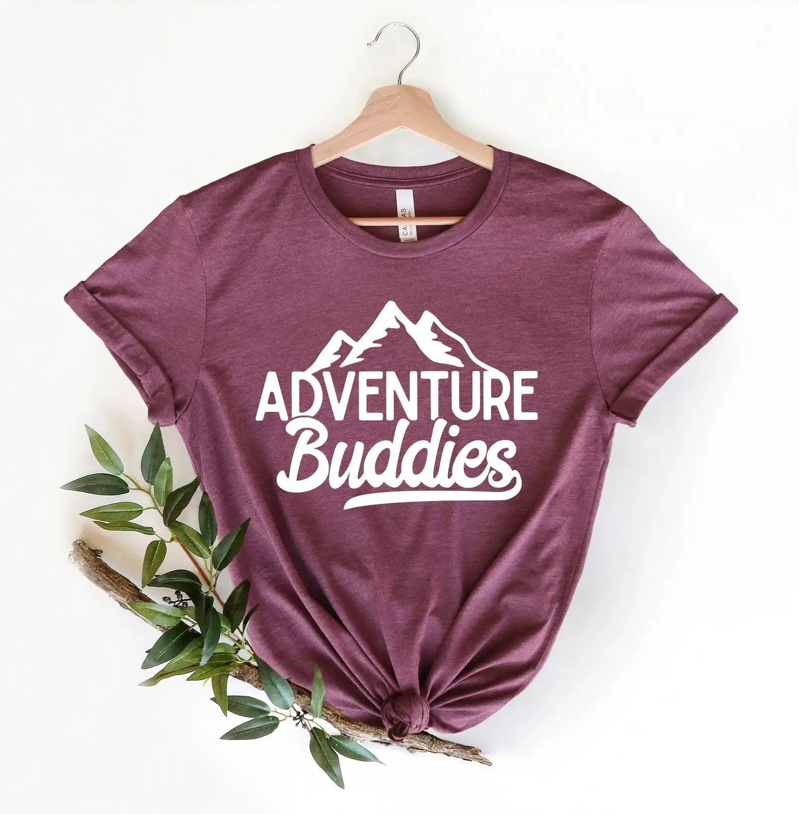 Футболка с надписью Adventure Buddies для кемпинга Походов Кемпинга путешествий