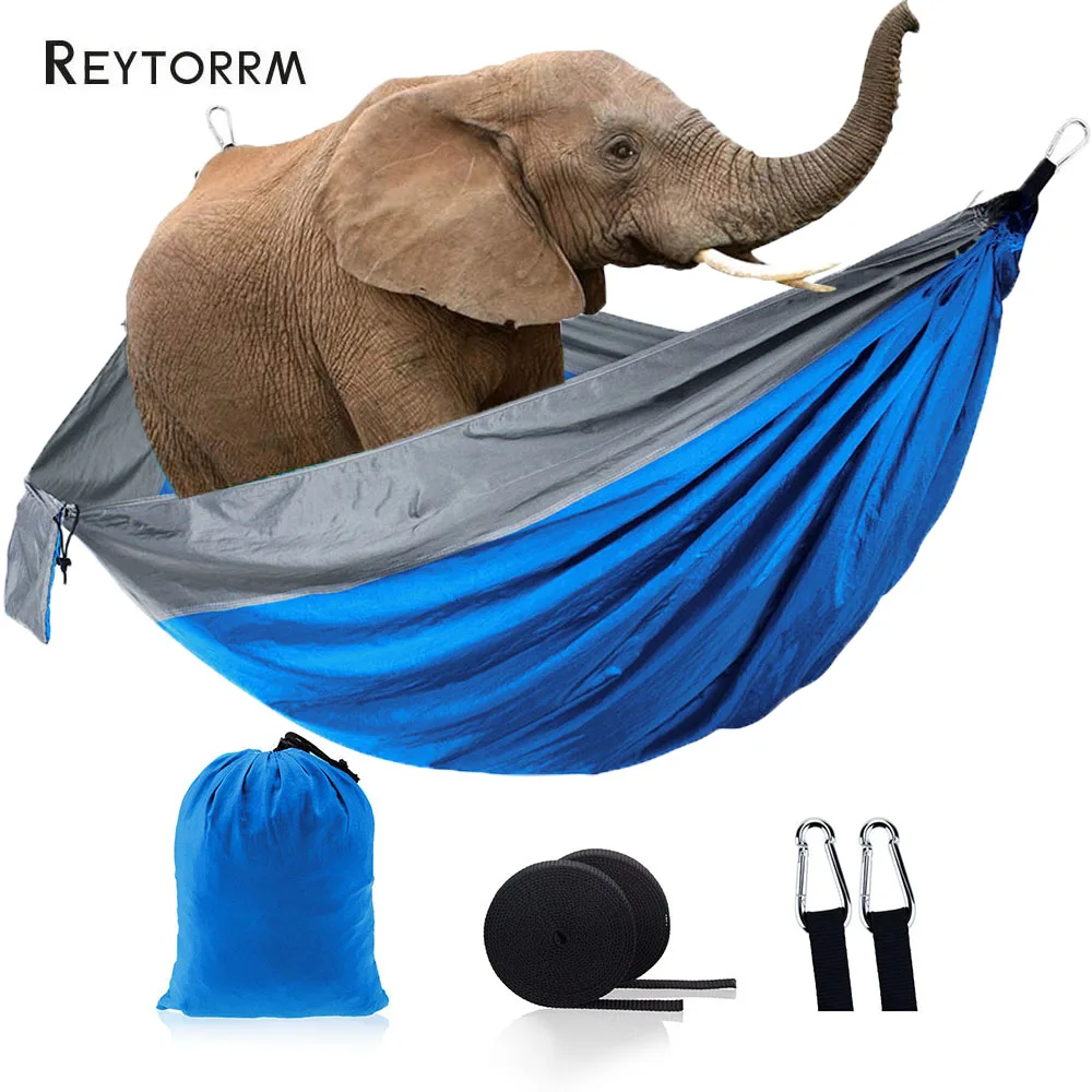 

300x175cm Large Camping Double Hammocks Outdoor Portable Parachute Hammock for Beach Travel Patio Hiking Backpacking Adventure