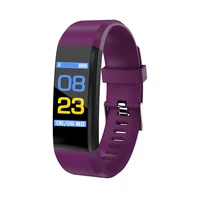 115plus smart bracelet sports pedometer watch fitness running walking tracker heart rate pedometer smart band for ios android