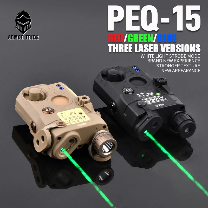 

Tactical PEQ-15 LA-5C Red Green Dot IR Laser Strobe Light Hunting Rifle PEQ15 Airsoft DBAL-A2 NGAL Sight Aim Weapon Flashlight