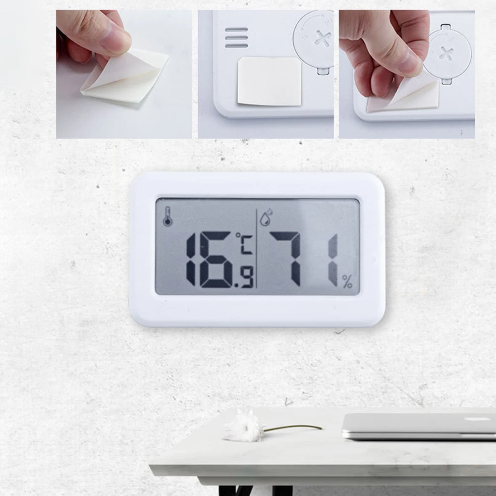 

1pcs Electronic Digital LCD Indoor Thermometer Hygrometer -10~70°C Temperature Measurement For Industrial Family Tools
