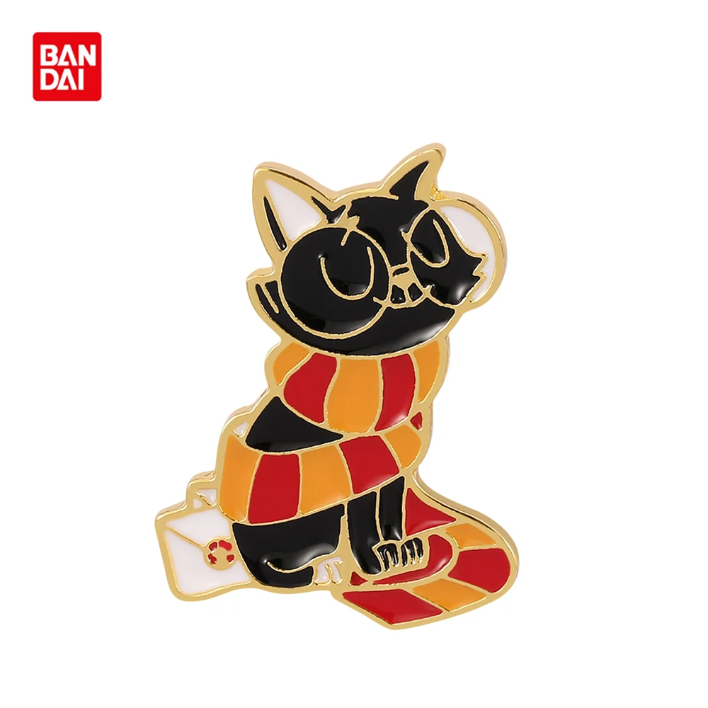 

Bandai Harry Potter Enamel Lapel Pins Gryffindor Harry Style Wizard Cat Metal Badge Cartoon Brooches for Backpack Accessories