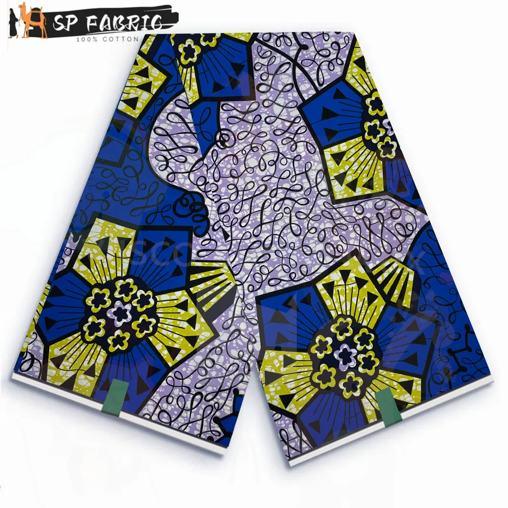 

Супер ткань 100% оригинальная настоящая анкарская ткань Африканская восковая ткань блочный принт батик голландская Ткань 6 ярдов для свадебной вечеринки VL137