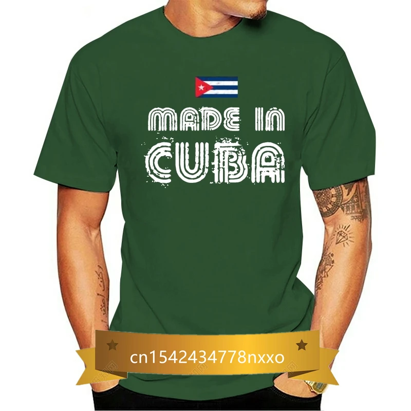 

Personalized Made In Cuba T Shirt Girl Boy Comfortable Comics Kawaii Men And Women Tshirts Building Slogan