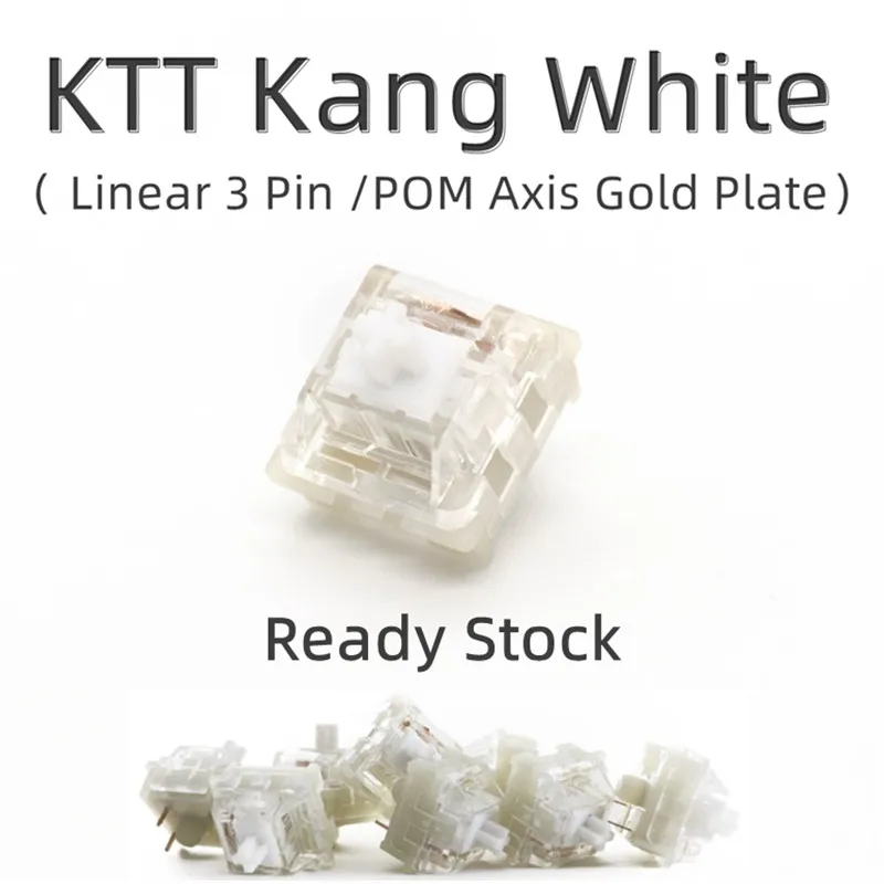 KTT Kang белый линейный переключатель для механических или игровых клавиатур