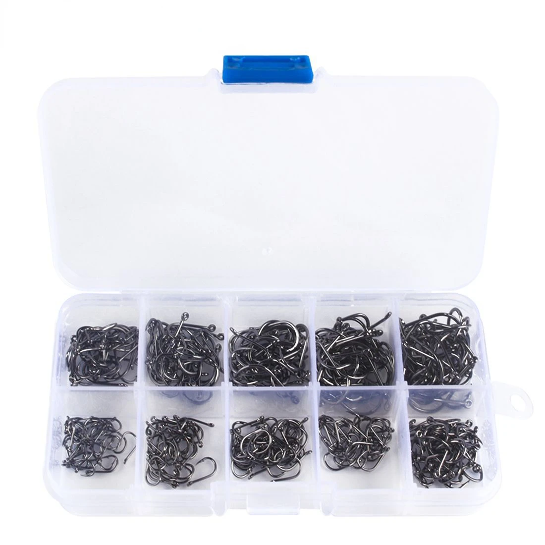 

Fishhook Set 3#~12# Different Size Black High Carbon Steel Material Pesca Iseni Barbed Fishhook Carp Fishing Fishing Tackle