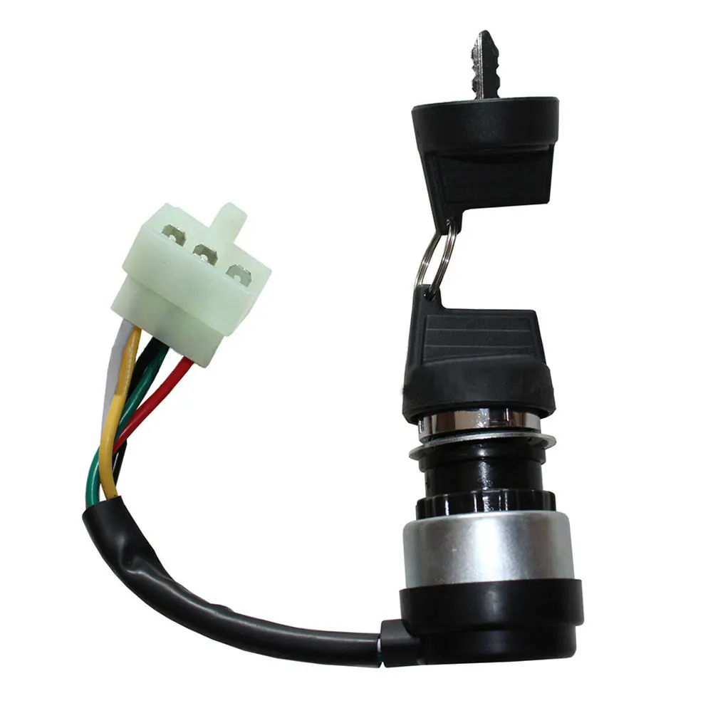 

Remote Control Engine Start Ignition Key Switch 178F/186F Diesel Engine Tiller 3-1/2\\\" From Body To Plug End 5 Wires