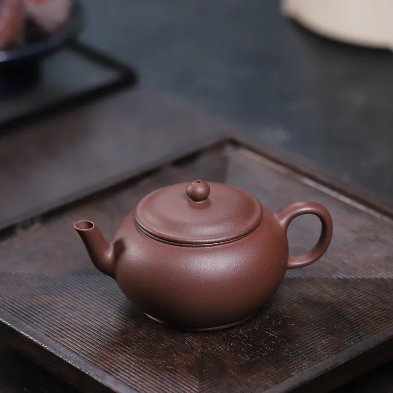 Куб. См Китайский Исин Zisha пурпурная глина ZiNi ручная работа чайник Gongdeng