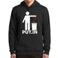 stop war 2022 hoodie put in dustbin funny satire essential sweatshirt long sleeve soft fleece pullover for men women