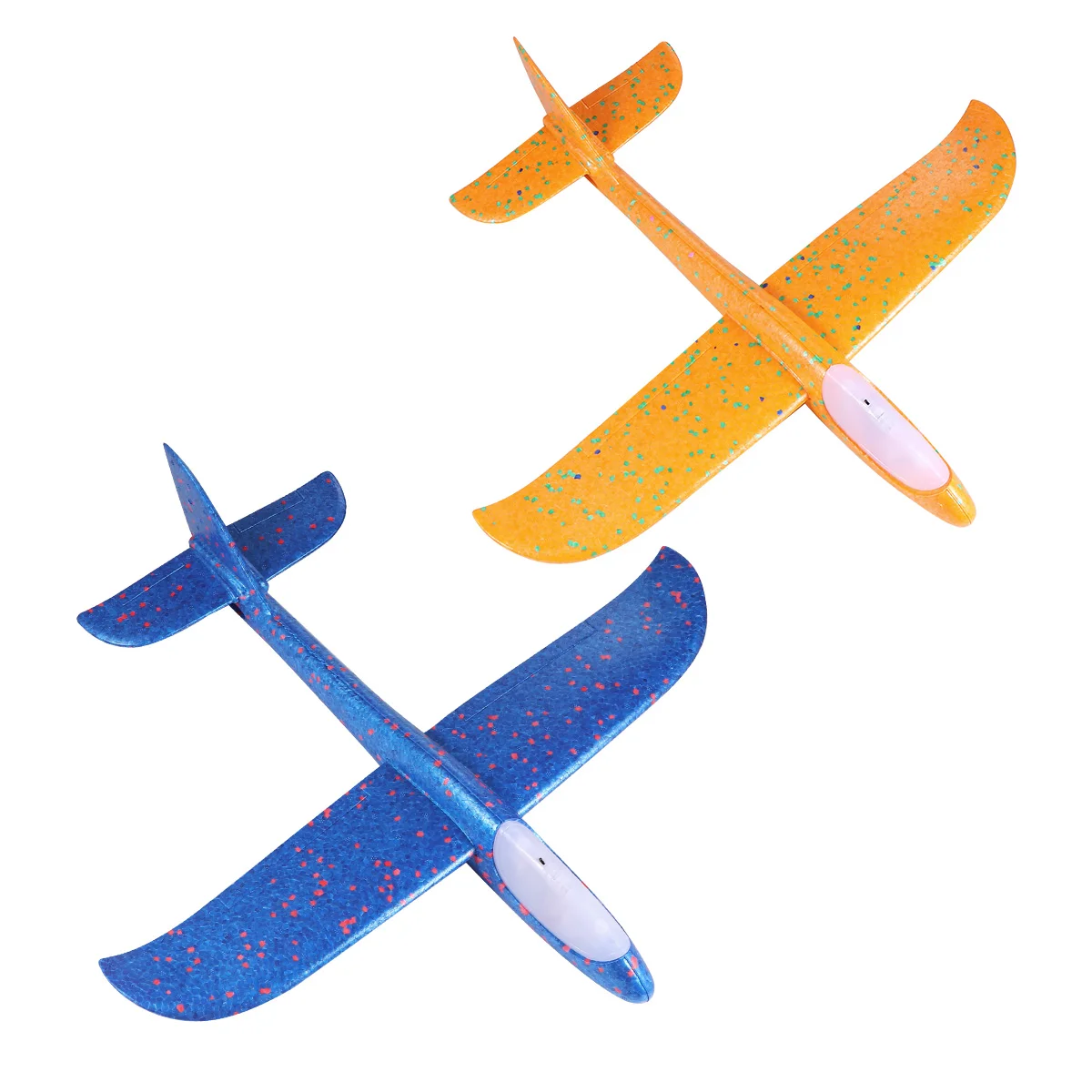 

2 Pack LED Light Airplane, Large Throwing Plane, Flight Mode Glider Planes Flying for Kids Outdoor Toys Party Favors ( )