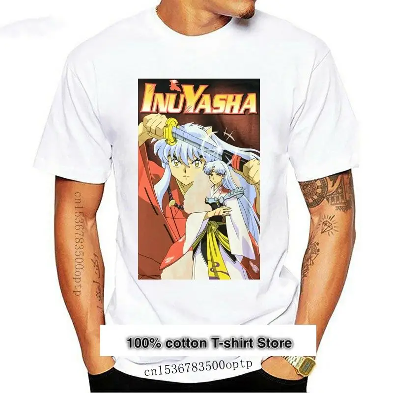 

Новинка, Официальная Лицензированная футболка Inuyasha And Sesshomaru для взрослых, Ретро футболка с круглым вырезом