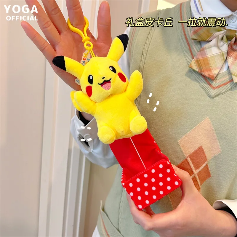 

New Pokemon Japanese Anime Periphery Cute Backpack Pendant Cartoon Creative Box Kawaii Keychain Birthday Gift for Boys and Girls