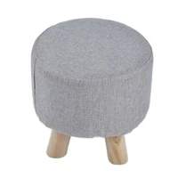 shoe changing stool footrest stool linen pad for feet rest for changing shoes