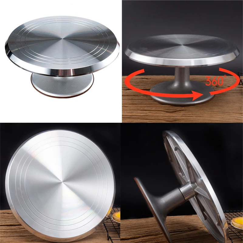 

Cake Stand Baking Tool 10 12 14 Inch Mounted Cream Cake Table Turntable Rotating Table Stand Base Turn Around Decorating Table